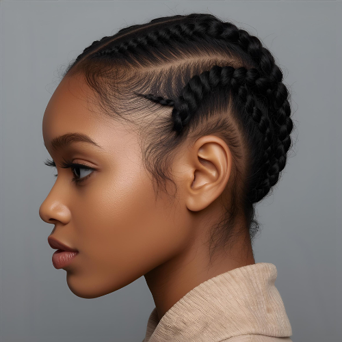 مدل مو آفریقایی برای مو کوتاه