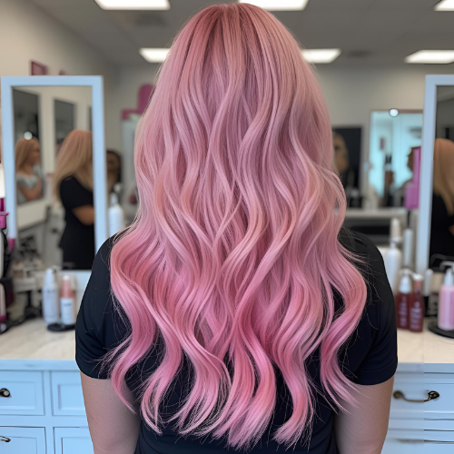 رنگ مو فانتزی صورتی رنگ مو فانتزی صورتی