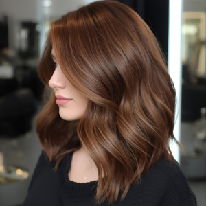 ترند جدید رنگ مو قهوه ای عسلی برای سال 2025